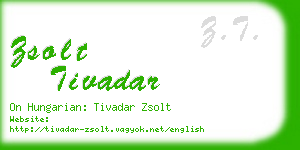 zsolt tivadar business card